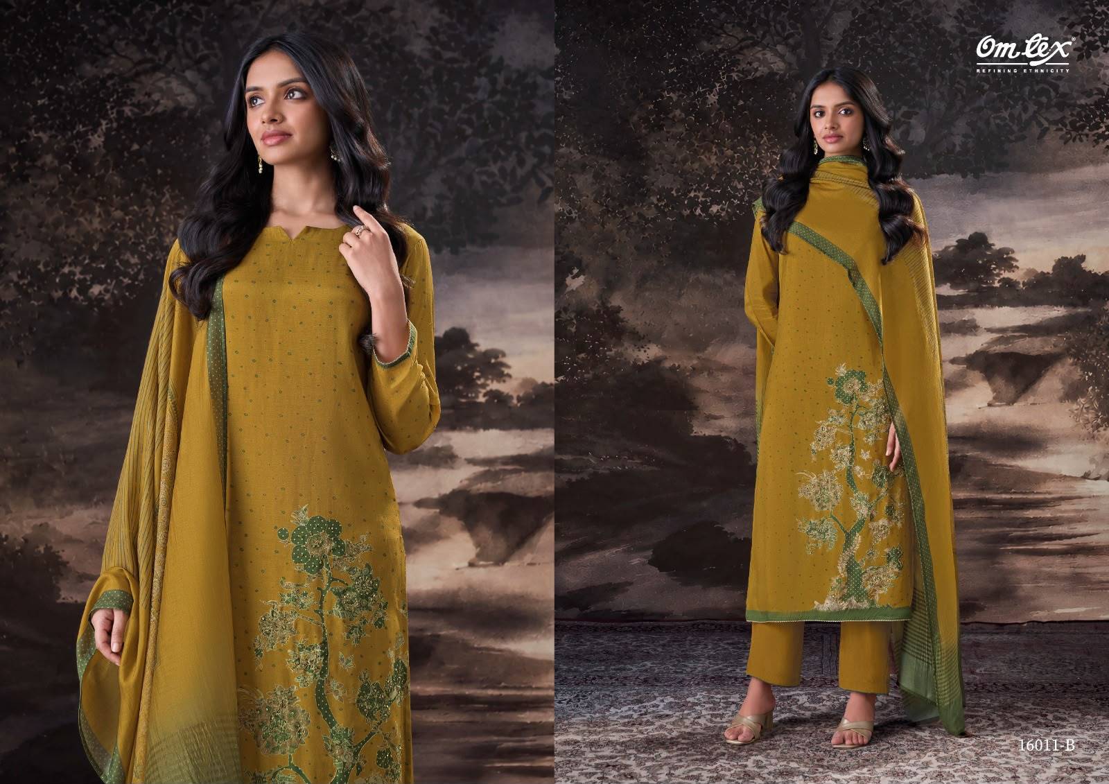 LAYLANI By Om Tex 16011A To C Series Beautiful Festive Suits Stylish Colorful Fancy Casual Wear & Ethnic Wear Muslin Dresses At Wholesale Price